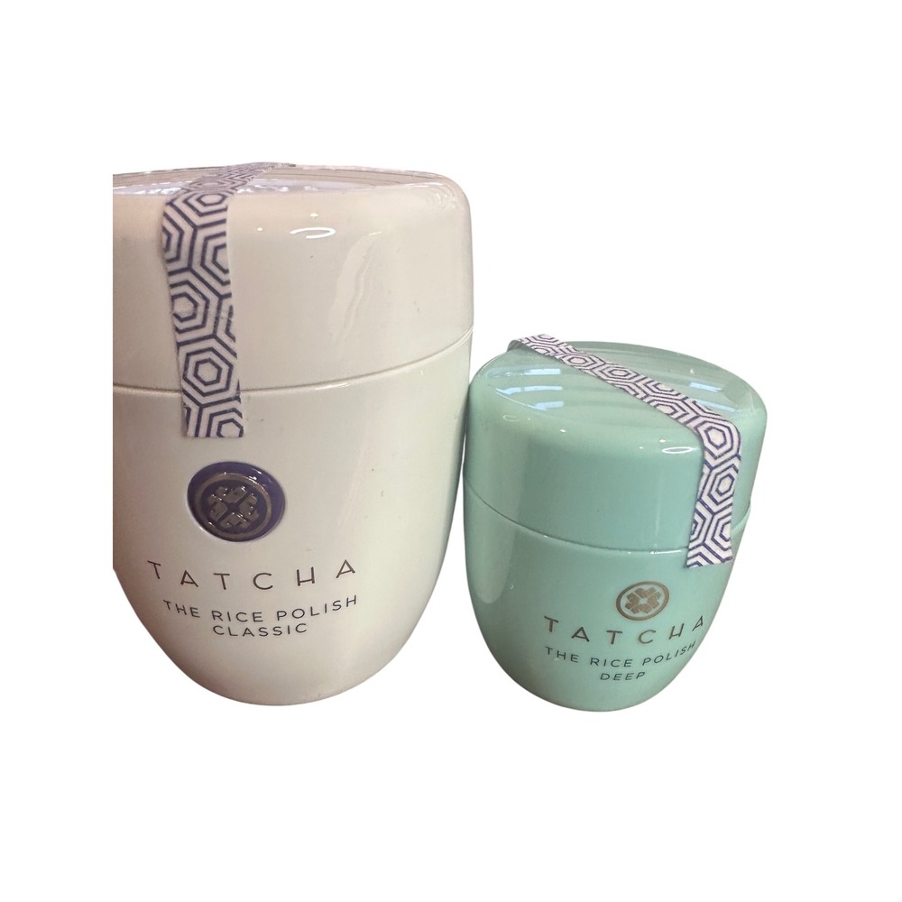 Tatcha The Rice Polish Classic and Deep Foaming Enzyme Powder Duo Set Sealed - Picture 5 of 5